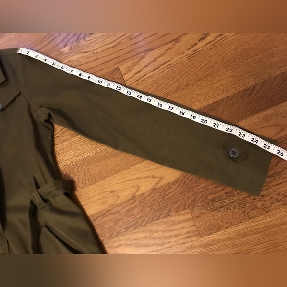 longline trench coat green size S - Picture 14 of 17
